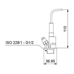 Grundfos Differenzdrucksensor DPI/--0-4.0b/2/ F/M2.00-X/EG6/-B/02B/SD-1, 0-4,0 bar m... GRUNDFOS-97747206 5710623682860 (Abb. 1)