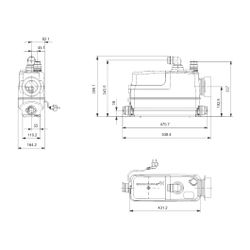 Grundfos Kleinhebeanlage Sololift2 CWC-3, 495x165x369mm 0,6kW 230V, 2800/min max. Fö... GRUNDFOS-97775316 5710624187258 (Abb. 1)