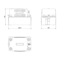 Grundfos Kondensathebeanlage CONLIFT1, 800x700x600mm 230V 0,075kW max. Förderhöhe 5,... GRUNDFOS-97936156 5710626733828 (Abb. 1)