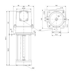 Grundfos Eintauchpumpe MTA 60-180 A-W-A-B, 3x230/400V 2932/min... GRUNDFOS-97989221 5710627481049 (Abb. 1)