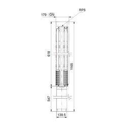 Grundfos Unterwasserpumpe SP95-1, 3x380-415V 5,5kW 60 bar, Volumenstrom 95m3/h, Eins... GRUNDFOS-19001901 5708601061295 (Abb. 1)