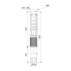 Grundfos Unterwasserpumpe SP215-2AA, 3x380-415V 30kW 60 bar, Volumenstrom 215m3/h, E... GRUNDFOS-18A219B2 5700392238825 (Abb. 1)