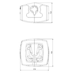 Grundfos Wärmedämmschalen UP26 komplett, Zubehör für Umwälzpumpen UP... GRUNDFOS-95906655 5700312312369 (Abb. 1)