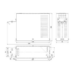 Grundfos Steuer- und Regelsystem Sinusfilter 8A 200-500V für CUE... GRUNDFOS-96754973 5700838640731 (Abb. 1)