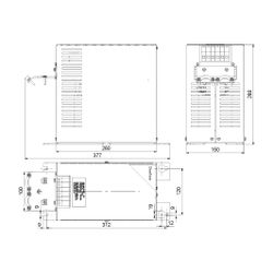 Grundfos Steuer- und Regelsystem Sinusfilter 24A 200-500V für CUE... GRUNDFOS-96754977 5700838641097 (Abb. 1)