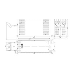 Grundfos Steuer- und Regelsystem Sinusfilter 48A 200-500V für CUE... GRUNDFOS-96755019 5700838642001 (Abb. 1)