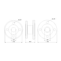 Grundfos Ausgleichsstücksatz DN 40/DN 50 175mm, Zubehör für Umwälzpumpen... GRUNDFOS-96497645 5700396113432 (Abb. 1)