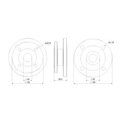 Grundfos Ausgleichsstücksatz DN 40/DN 65 135mm, Zubehör für Umwälzpumpen... GRUNDFOS-96497647 5700396113456 (Abb. 1)