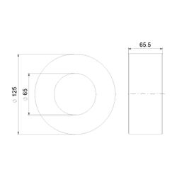 Grundfos Ausgleichsstücksatz DN 65/DN 65 135mm, Zubehör für Umwälzpumpen... GRUNDFOS-96497643 5700396113418 (Abb. 1)