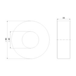 Grundfos Ausgleichsstücksatz DN 40/DN 40 70mm, Zubehör für Umwälzpumpen... GRUNDFOS-96497637 5700396112961 (Abb. 1)