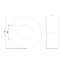 Grundfos Ausgleichsstücksatz DN 50/DN 50 85mm, Zubehör für Umwälzpumpen... GRUNDFOS-96097995 5700396963556 (Abb. 1)