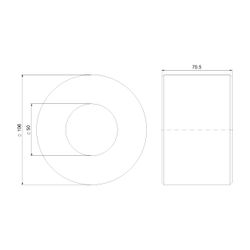 Grundfos Ausgleichsstücksatz DN 50/DN 50 145mm, Zubehör für Umwälzpumpen... GRUNDFOS-96497639 5700396112978 (Abb. 1)