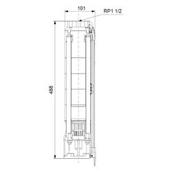 Grundfos Unterwasserpumpe SP14-17 ohne Motor, 60 bar, Volumenstrom 14m3/h... GRUNDFOS-98699122 5712600107274 (Abb. 1)