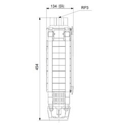 Grundfos Unterwasserpumpe SP30-4 ohne Motor, 60 bar, Volumenstrom 30m3/h... GRUNDFOS-13A00004 5700390379797 (Abb. 1)