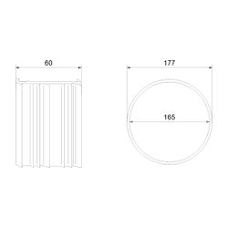 Grundfos Dichtung DN 100 (DI110/DA127x60mm), Zubehör für Hebeanlagen... GRUNDFOS-91716040 5700396714332 (Abb. 1)