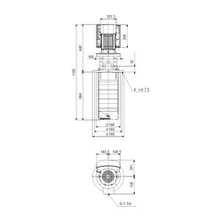 Grundfos Eintauchpumpe geregelt MTRE 8-13/13 A-W-A-HUUV, 3x380-500V 4kW 2931/min max... GRUNDFOS-99068830 5712606143306 (Abb. 1)