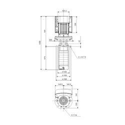 Grundfos Eintauchpumpe geregelt MTRE 1-19/19 HS-W-A-HUUV 3x400V 5,5kW 5282/min max. ... GRUNDFOS-99159863 5712607849283 (Abb. 1)