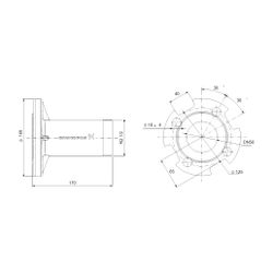 Grundfos Übergangsflansch R 2 1/2"xDN 50 PN16/40 SP, Zubehör für Unterwasserpumpen... GRUNDFOS-120125 5700830573952 (Abb. 1)