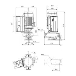 Grundfos Trockenläuferpumpe elektr. ger. TPE 100-530/2 NC-A3-F-O-DAQF-TW1, 3x380-420... GRUNDFOS-99474404 5713829707641 (Abb. 1)