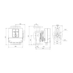Grundfos Mischkreislösung MIXIT 32-16 R F, DN 32 Volumenstrom 0,8m3/h Anschluss rech... GRUNDFOS-99508837 5713830256701 (Abb. 1)