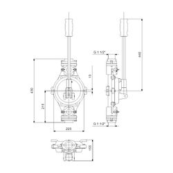 Grundfos Handmembranpumpe Rp 1 1/2", Zubehör für Hebeanlagen... GRUNDFOS-96003721 5700391479465 (Abb. 1)