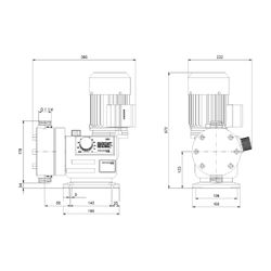 Grundfos Mechanische Dosierpumpen DMX 765-3 B-PVC/E/SS-X-E1KKXEMAG, 400W 230V max. A... GRUNDFOS-99206046 5712608671173 (Abb. 1)