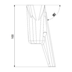 Grundfos Separate Füße, Zubehör für Schmutz- / Abwasserpumpe... GRUNDFOS-96076196 5700395918786 (Abb. 1)