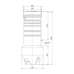 GRUNDFOS Abwasserpumpstation PS.R.08.20.S.GC.PE50.S.AP12... GRUNDFOS-96641858 5700835767189 (Abb. 1)