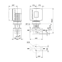 GRUNDFOS Elektronisch geregelte Trockenläuferpumpe TPE40-630/2-A-F-A-BQQE PN16 3x400... GRUNDFOS-99113935 5712607019846 (Abb. 1)