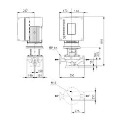 GRUNDFOS Elektronisch geregelte Trockenläuferpumpe TPE100-250/2-S-A-F-A-BQQE PN16 3x... GRUNDFOS-99114824 5712607036621 (Abb. 1)