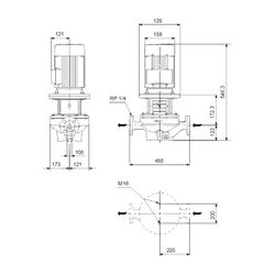 Grundfos Trockenläuferpumpe TP 65-340/2 A-F-A-BQQE-LW1, 3x380-415DV 11A 16 bar 34m 5... GRUNDFOS-96087524 5700395314892 (Abb. 1)