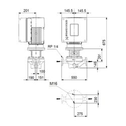 GRUNDFOS Elektronisch geregelte Trockenläuferpumpe TPE80-170/4-A-F-A-BQQE PN16 3x400... GRUNDFOS-99113699 5712607014575 (Abb. 1)