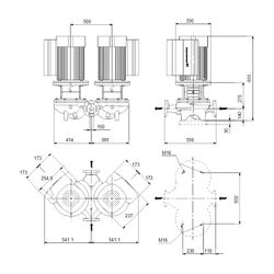 GRUNDFOS Elektronisch geregelte Trockenläuferpumpe TPED80-330/2-A-F-A-BQQE PN16 3x40... GRUNDFOS-99114620 5712607032678 (Abb. 1)