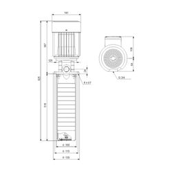Grundfos Eintauchpumpe SPK 1-5/1 A-W-A-AUUV, 3x266/460 0,06kW 3360/min max. Arbeitsd... GRUNDFOS-3HAH5261 5700391822483 (Abb. 1)