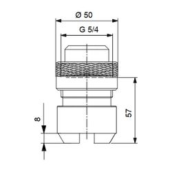 Grundfos Fußventil FV-NL-G5/4 SS/T/SS A1, Zubehör für Dosierpumpen... GRUNDFOS-99170593 5712608034695 (Abb. 1)