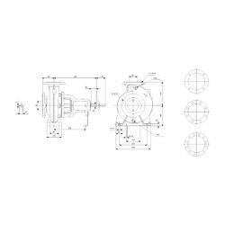 Grundfos Normpumpe Standard NK 50-200/181 AY1F2AESBAQEXW1, 11kW 2900/min, ohne Motor... GRUNDFOS-96752680 5700838589917 (Abb. 1)