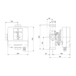 Grundfos Mischkreislösung MIXIT 25-6.3 L NRV, DN 25 Volumenstrom 0,3m3/h Anschluss l... GRUNDFOS-99508816 5713830256350 (Abb. 1)