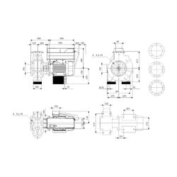 Grundfos Blockpumpe NBGE 200-150-250/262BASF2AESBQQERW3, 1475/min 30kW 16 bar, Förde... GRUNDFOS-92943257 5715121921145 (Abb. 1)