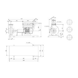 Grundfos Normpumpe elektronisch geregelt NKE 125-250/249 A2-F-A-BQQE, 18,5kW 1470/mi... GRUNDFOS-96783217 5700310200514 (Abb. 1)