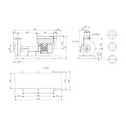 Grundfos Normpumpe elektronisch geregelt NKE 150-250/275 BA1F1LVSBQQVSW3, 37kW 1485/... GRUNDFOS-92945638 5715121961134 (Abb. 1)