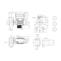 Grundfos Blockpumpe NBGE 300-250-400/301AASF2AVSBQQVUW3, 1486/min 55kW 16 bar, Förde... GRUNDFOS-92943818 5715121930802 (Abb. 1)