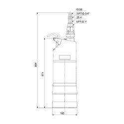 Grundfos Regenwassernutzungsanlage SBA 3-45 A, 230V 50Hz, max. Förderhöhe 45m max. V... GRUNDFOS-92713068 5715118529576 (Abb. 1)