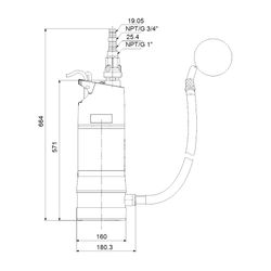 Grundfos Regenwassernutzungsanlage SBA 3-45 AW, 230V 50Hz, max. Förderhöhe 45m max. ... GRUNDFOS-92713101 5715118529606 (Abb. 1)