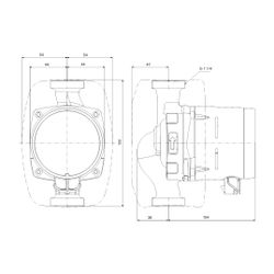 Grundfos Hocheffizienz Umwälzpumpe ALPHA1 20-60 N 150mm, 230V 6H 1 1/4" max. Förderh... GRUNDFOS-99452327 5713829350410 (Abb. 1)
