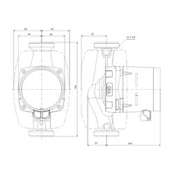 Grundfos Hocheffizienz Umwälzpumpe ALPHA1 25-40 180mm, 230V 6H 1 1/2" max. Förderhöh... GRUNDFOS-99199576 5712608550164 (Abb. 1)