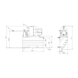 Grundfos Hauswasserwerk Scala1 System 3-45, 1x230V 50Hz max. Förderhöhe 44m max. Vol... GRUNDFOS-92947788 5715122000757 (Abb. 1)