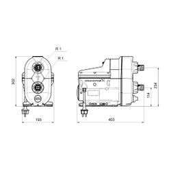 Grundfos Hauswasserwerk SCALA2 3-45, 200-240V 50/60HZ max. Förderhöhe 45m max. Volum... GRUNDFOS-93013252 5715122954975 (Abb. 1)