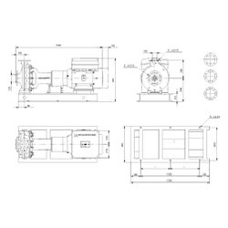 Grundfos Blockpumpe NKE 100-250/274BA2F2AESBAQEOWA, max. Betriebsdruck 16 bar, max. ... GRUNDFOS-98760145 5712600991309 (Abb. 1)