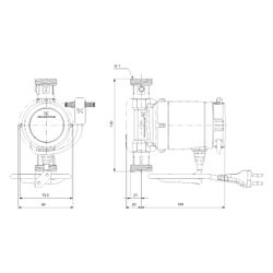 Grundfos Zirkulationspumpe COMFORT 15-14 BX TA, 10 bar Einbaulänge 140mm max. Förder... GRUNDFOS-99302332 5713826878948 (Abb. 1)