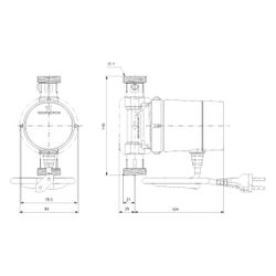 Grundfos Zirkulationspumpe COMFORT 15-14 BX TU, 10 bar Einbaulänge 140mm max. Förder... GRUNDFOS-93094391 5715467688610 (Abb. 1)